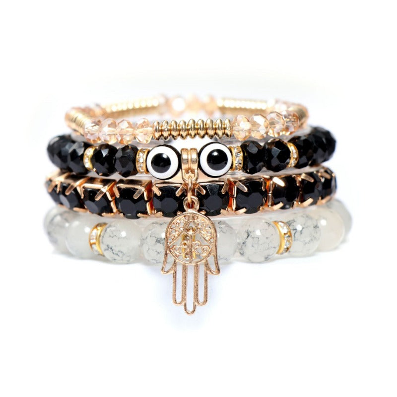 Wholesale Bohemian Multi-layered Evil Eye Bracelet ACC-BT-NaiHong009