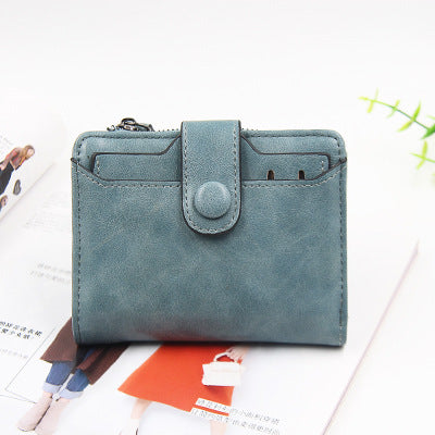 Wholesale Women Short Wallet PU Zipper Folding Clutch Wallet ACC-WT-Zhengn004