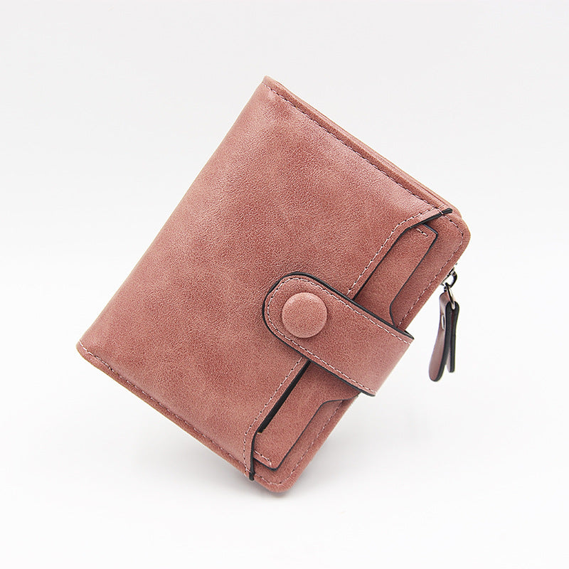 Wholesale Women Short Wallet PU Zipper Folding Clutch Wallet ACC-WT-Zhengn004