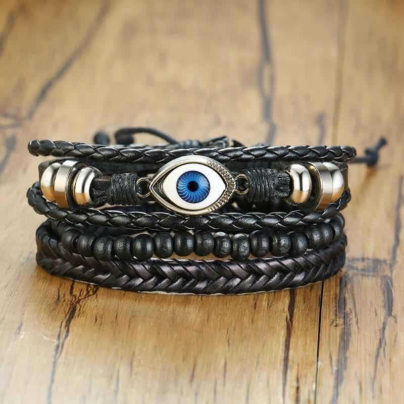 Wholesale Retro Braided Leather Bracelets