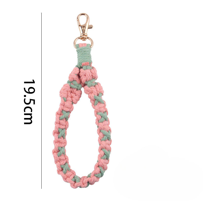 Wholesale Hand Woven Cotton Rope Lanyard Keychain ACC-KC-GuangTian070