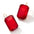 Wholesale  Color Transparent Square Zircon Earrings