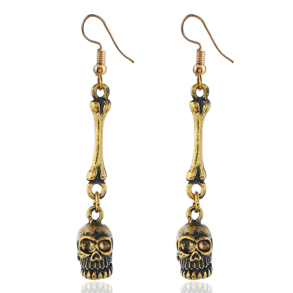 Wholesale Vintage Skull Alloy Earrings  Accessories