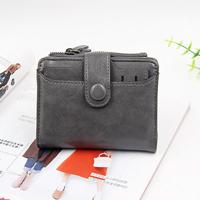 Wholesale Women Short Wallet PU Zipper Folding Clutch Wallet ACC-WT-Zhengn004