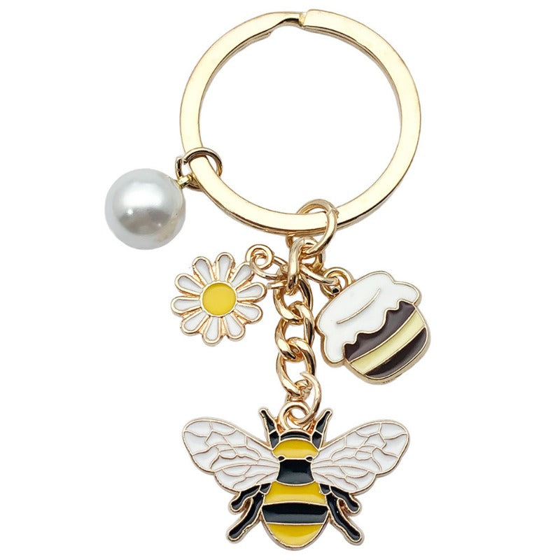Wholesale Pearl Daisy Honey Accessories Keychain ACC-KC-Luneng009