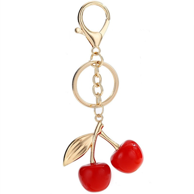Wholesale Big Red Cherry Fruit Keychain ACC-KC-RongRui034