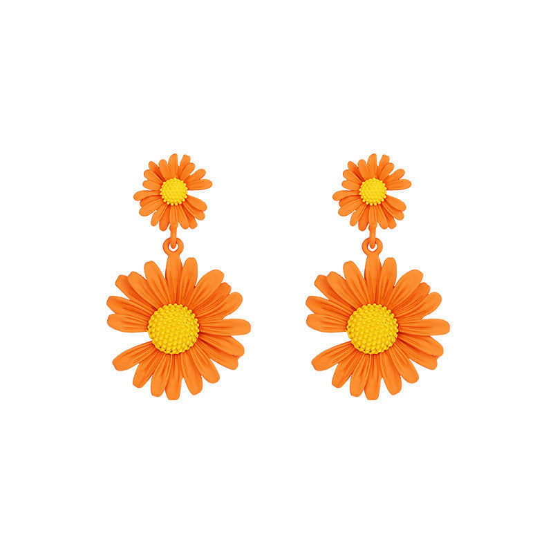 Wholesale Flower Stud Earrings for Women,  Alloy S925 Silver Needle,  Trendy Party Gift