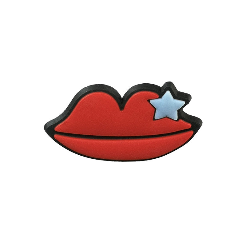 Wholesale Random 100pcs Cute Cartoon PVC Soft Rubber Shoe Buckle Decoration ACC-SC-YiBang003