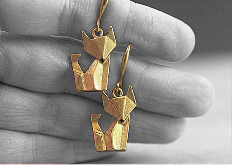 Wholesale Fashion Fox Earrings for Women Alloy Electroplated Jewelry Accessory Wedding Gift