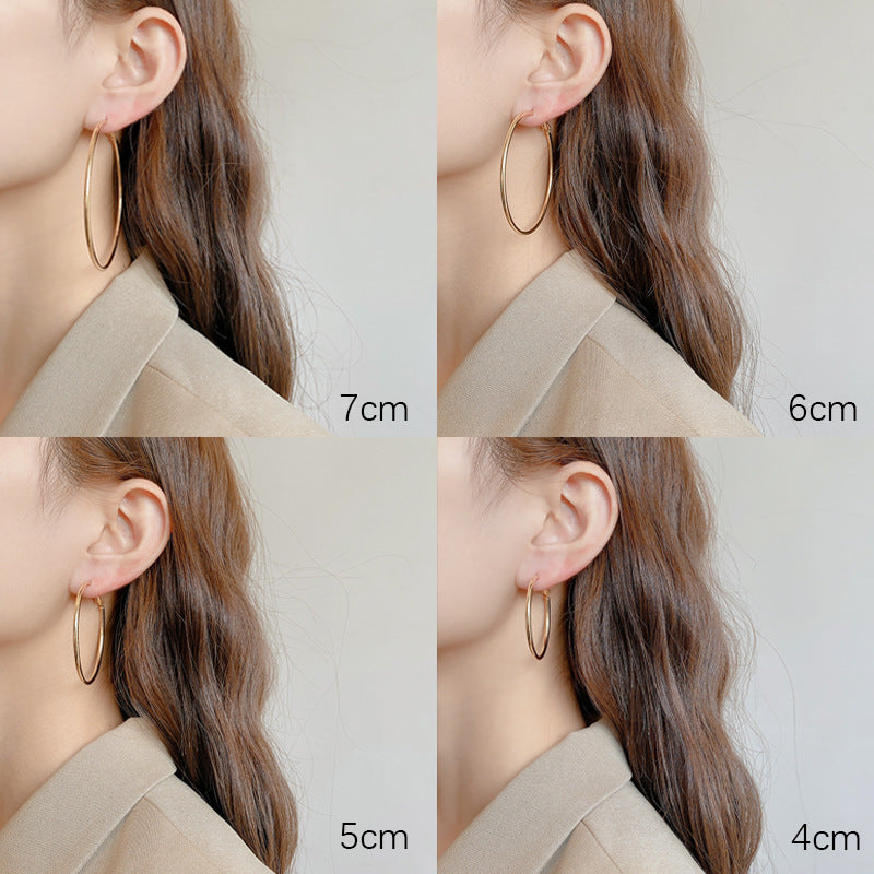 Wholesale  round earrings  hoop temperament earrings