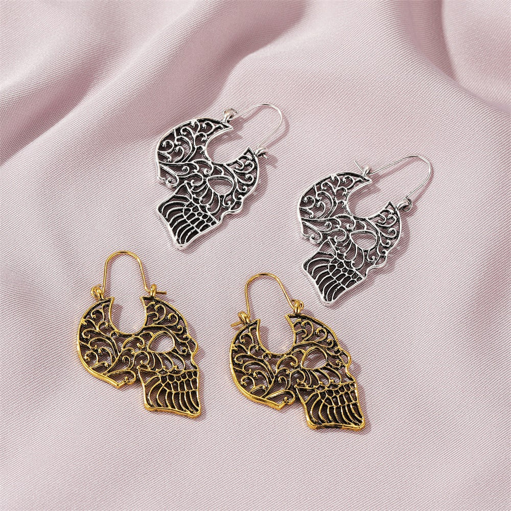 Wholesale Gothic Skull Earrings,  Alloy Electroplated,   Party Jewelry Accessory for Resale