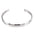 Wholesale  Titanium Steel Plated C-shaped Opening Bracelet