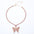 Wholesale  punk style Hip-Hop diamond butterfly necklac