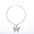 Wholesale  punk style Hip-Hop diamond butterfly necklac