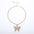 Wholesale  punk style Hip-Hop diamond butterfly necklac