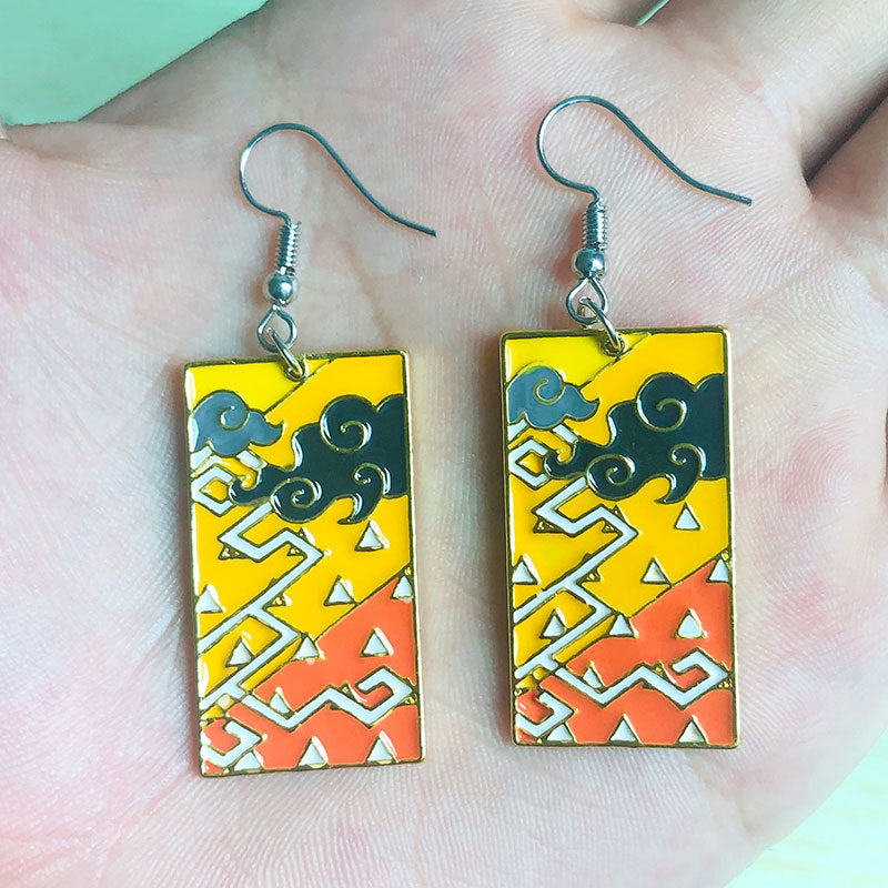 Wholesale Cartoon anime colorful earrings