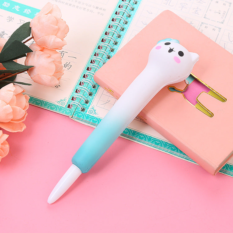 Wholesale  Slow Rebound Gel Pen Cute Cartoon Pen