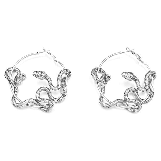 Wholesale  Exaggerated Retro Snake Creative Earrings