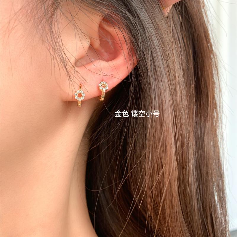 Wholesale all-match round earrings