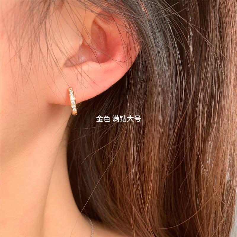 Wholesale all-match round earrings