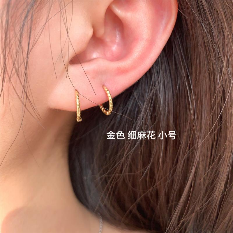 Wholesale all-match round earrings