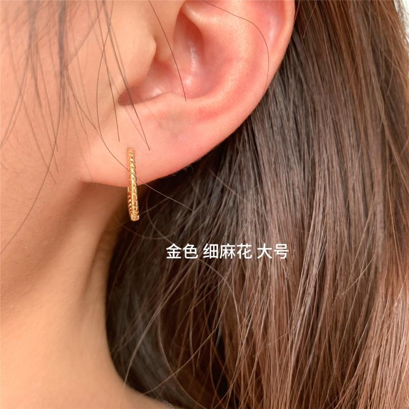 Wholesale all-match round earrings