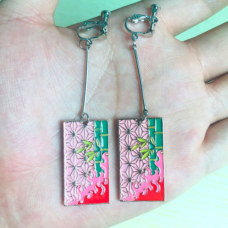 Wholesale Cartoon anime colorful earrings