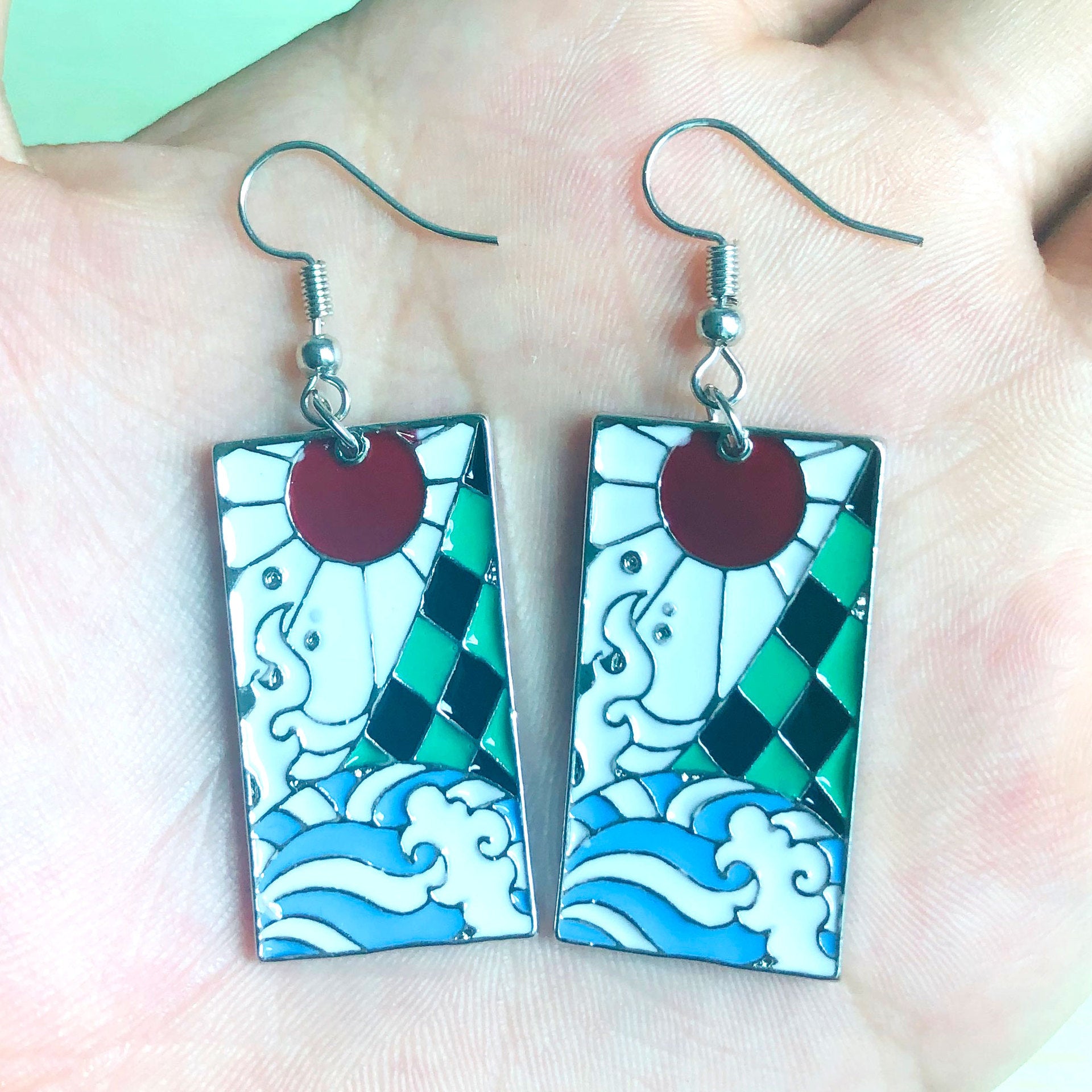 Wholesale Cartoon anime colorful earrings