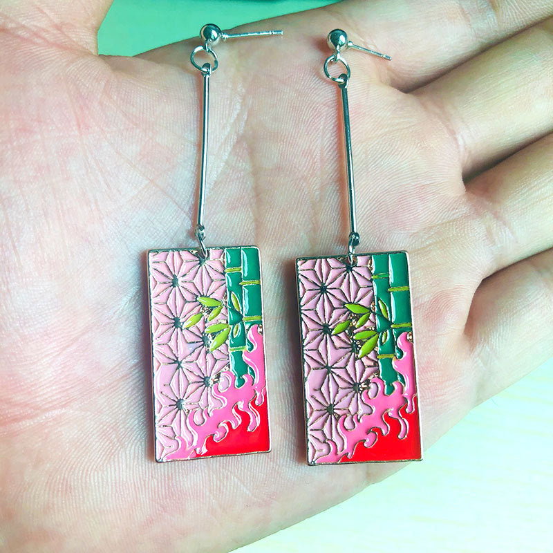 Wholesale Cartoon anime colorful earrings