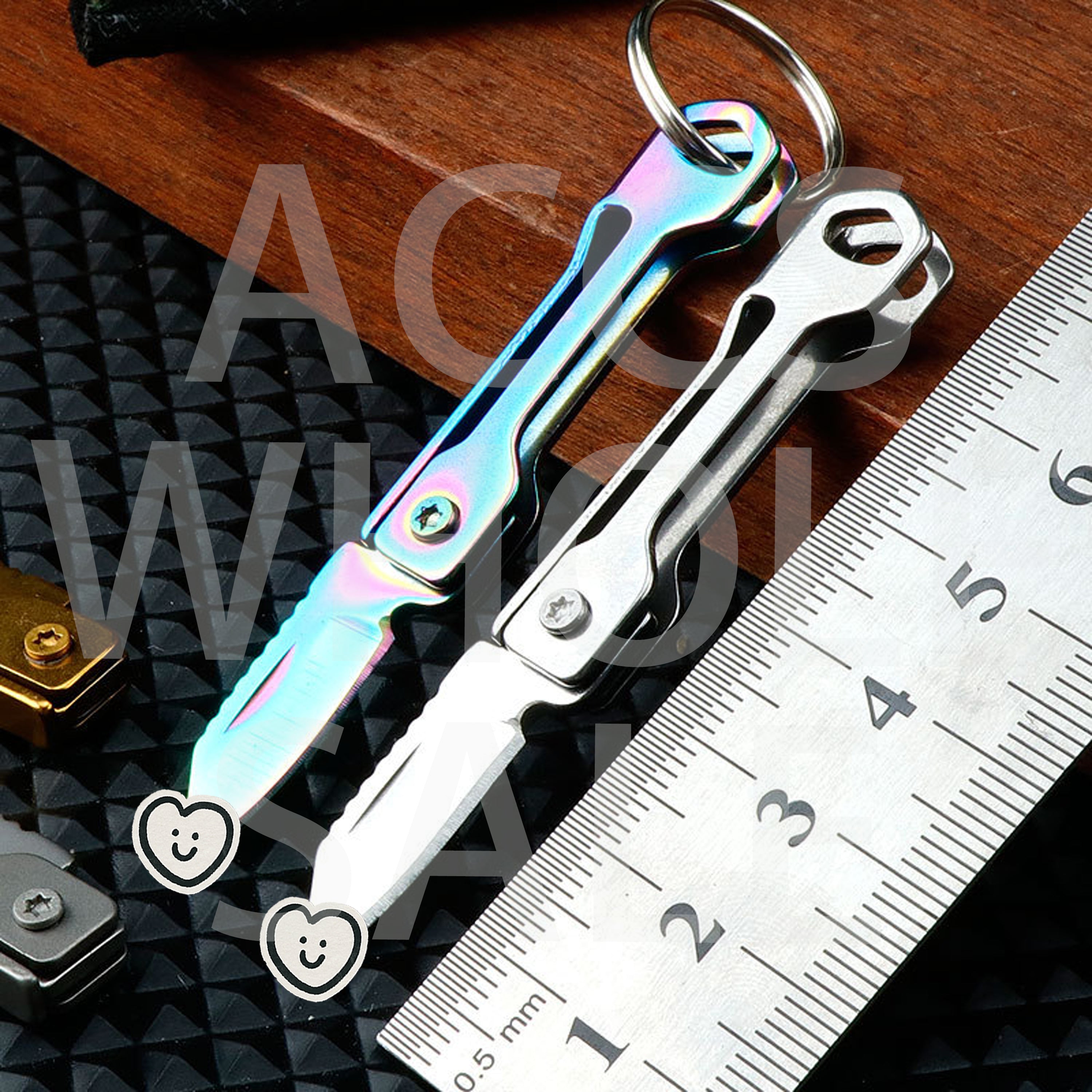 Wholesale Multifunctional Portable Folding Key Pendant Unboxing Tool Keychains