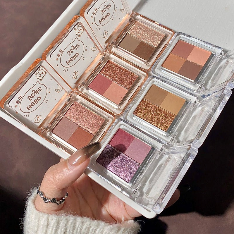 Wholesale Three-color and Four-color Earth-tone Eyeshadow Palette ACC-EW-Chengs001