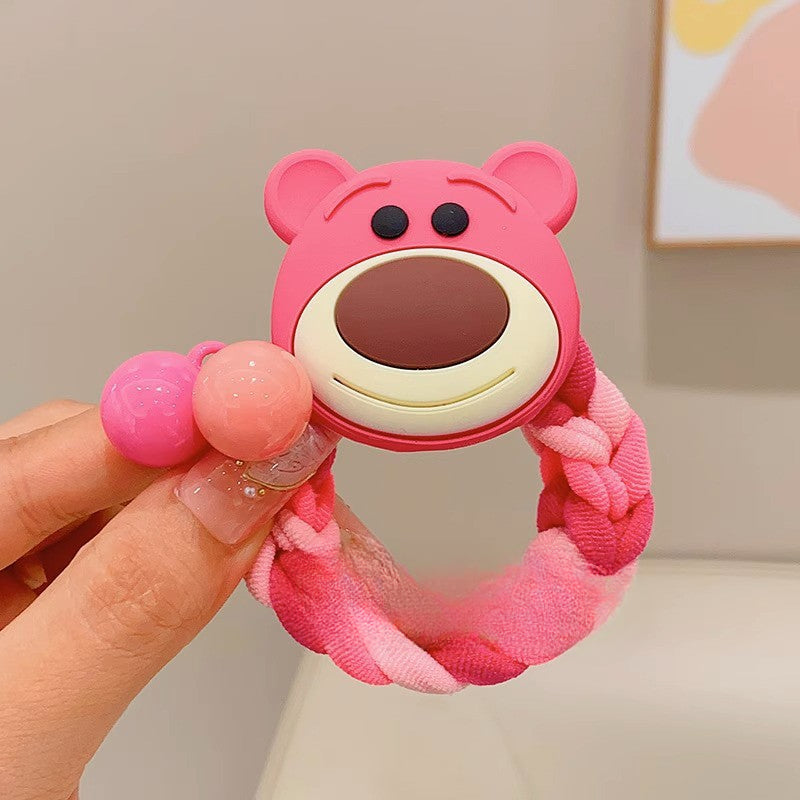 Wholesale 10pcs Cute Cartoon Rainbow Braided Hair Band Hair Scrunchies ACCVIP-HS-Huidi001