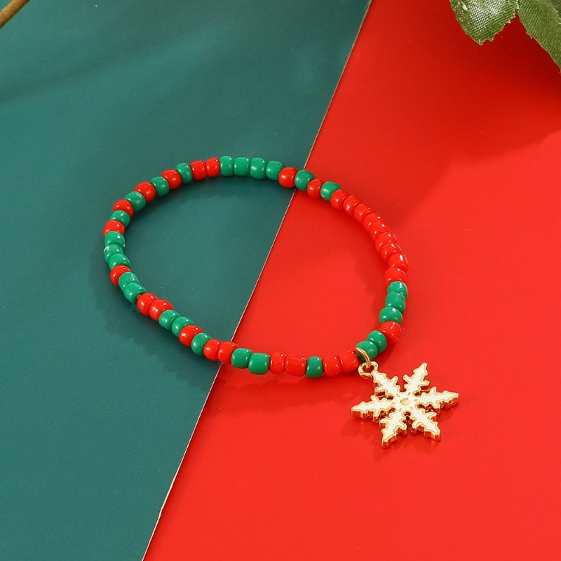 Wholesale 3pcs Christmas Ornaments Beaded Bracelet Three-Piece Set ACC-BT-Tiangao003