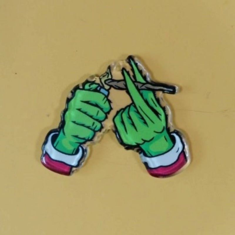 Wholesale Acrylic Halloween Socks Black Cat Double Sided Earrings ACC-ES-KaiQing004