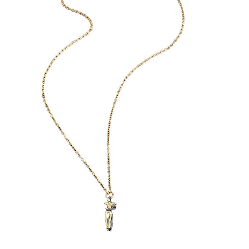 Wholesale Two-color Valentine's Day Hug Clavicle Necklace ACC-NE-QingHe003