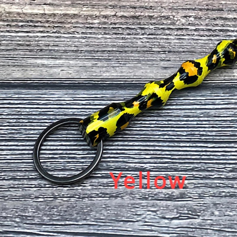 Wholesale Leopard Print Camouflage Aluminum Alloy Pen Shape Hard Keychains ACC-KC-ChiP002