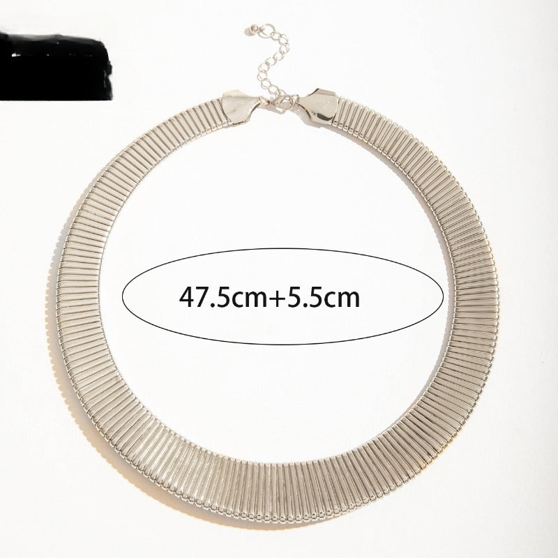 Wholesale Metal Wide Plain Ring Necklace ACC-NE-YongGe017