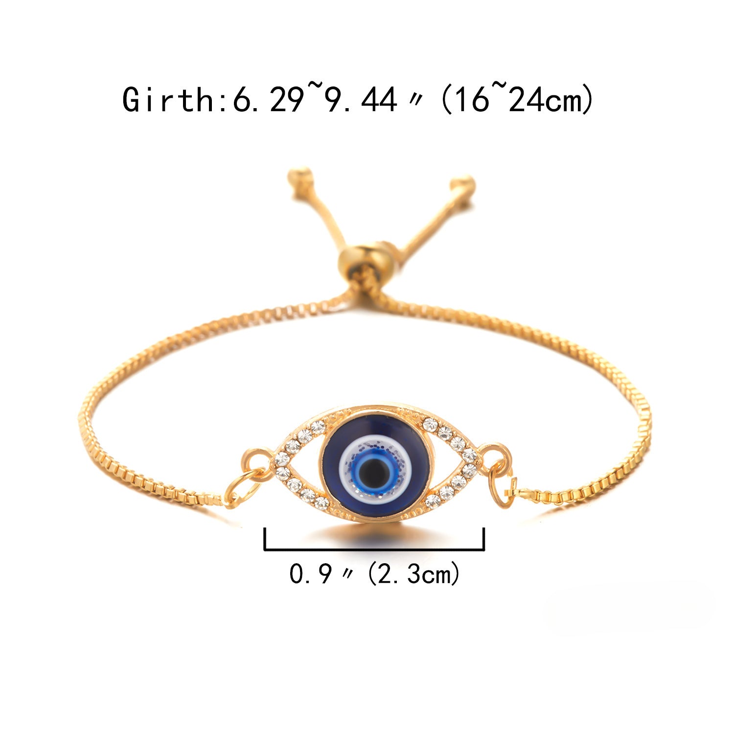 Wholesale Devil Eye Diamond Hollow Bracelet ACC-BT-Bayue008