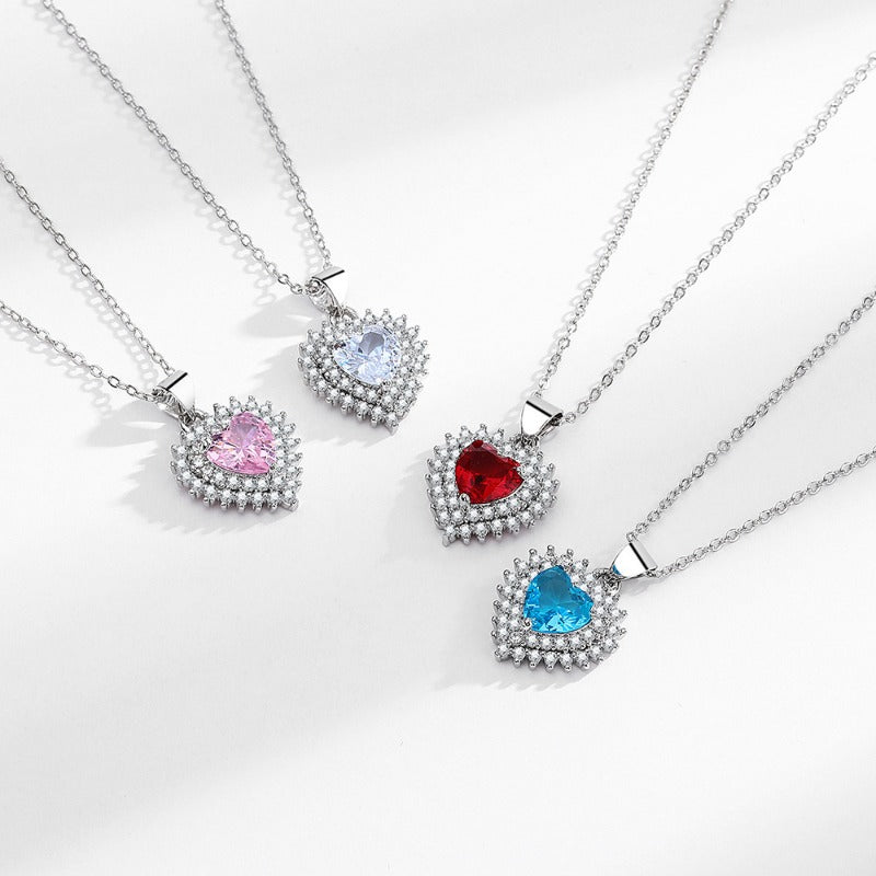 Wholesale Double Row Small Diamond Light Luxury Temperament Clavicle Necklaces ACC-NE-MeiLi002