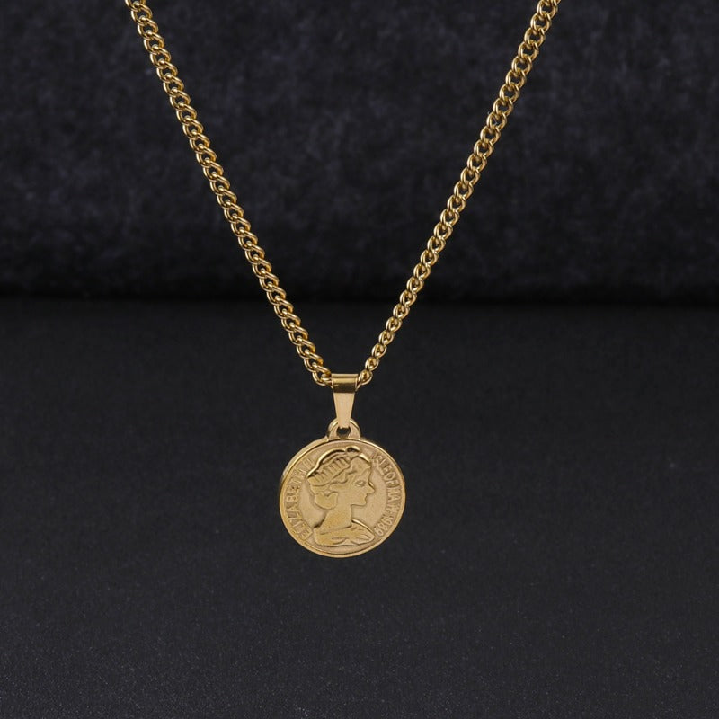 Wholesale Titanium Steel Love Heart Devil Eye Cross Necklace ACC-NE-FeiLing012