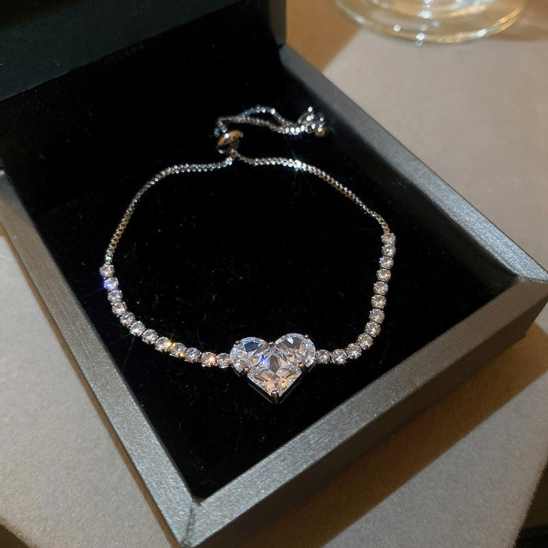 Wholesale Zircon Heart Bracelet ACC-BT-zhiyu009