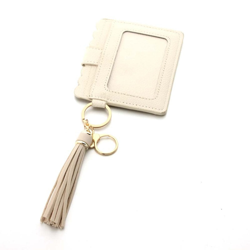 Wholesale PU Leather Tassel Wallet Keychain ACC-KC-JinAn022