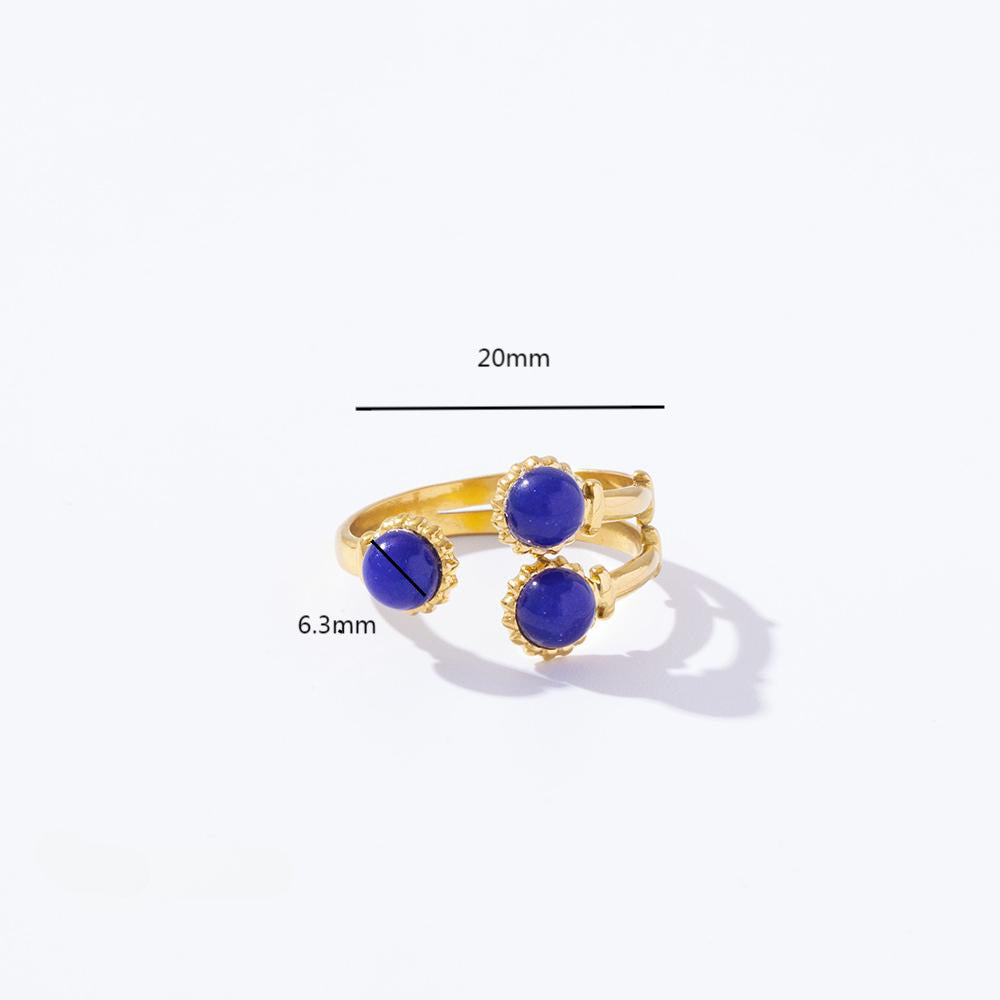 Wholesale Vintage Stainless Steel Ring 18K Gold Plated Movable Rings ACC-RS-YuHui001