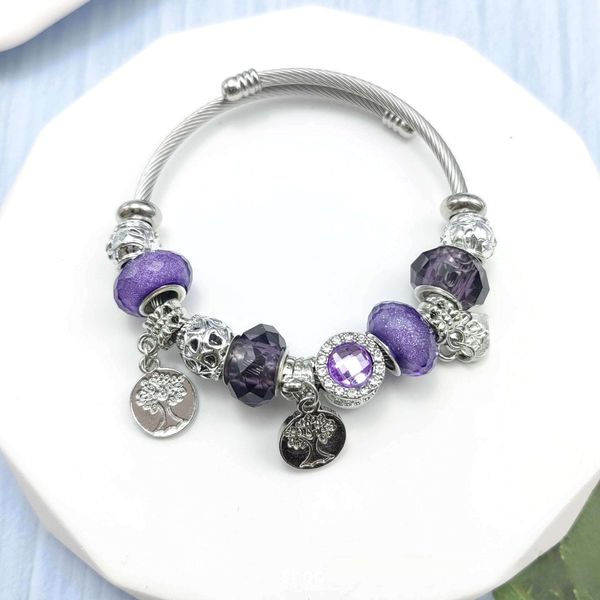 Wholesale Crystal Dream Catcher Flower Love Bracelet Beaded Bracelet ACC-BT-Mindin002