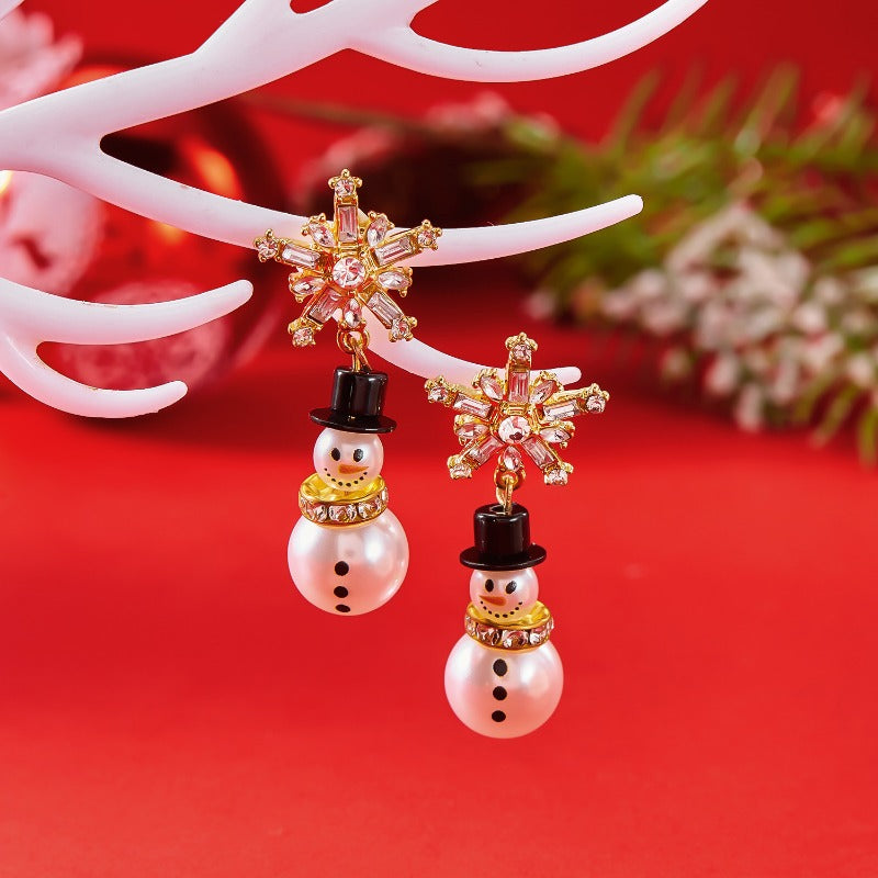 Wholesale Christmas Snowman Pendant Earrings ACC-ES-YingHao007