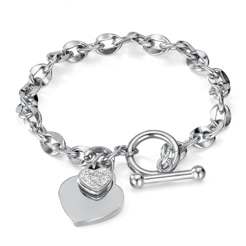Wholesale Love Titanium Steel OT Buckle Bracelet ACC-BT-OPK007