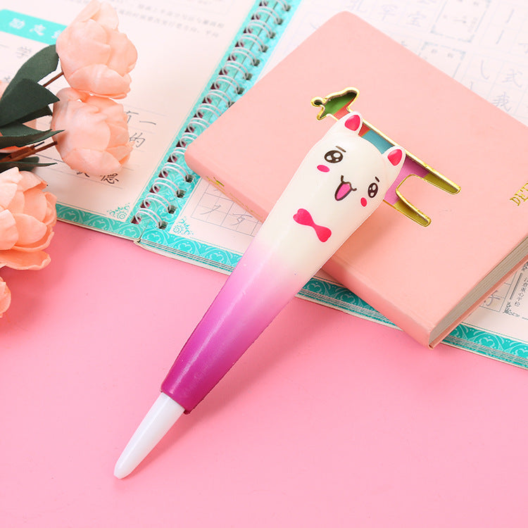 Wholesale  Slow Rebound Gel Pen Cute Cartoon Pen