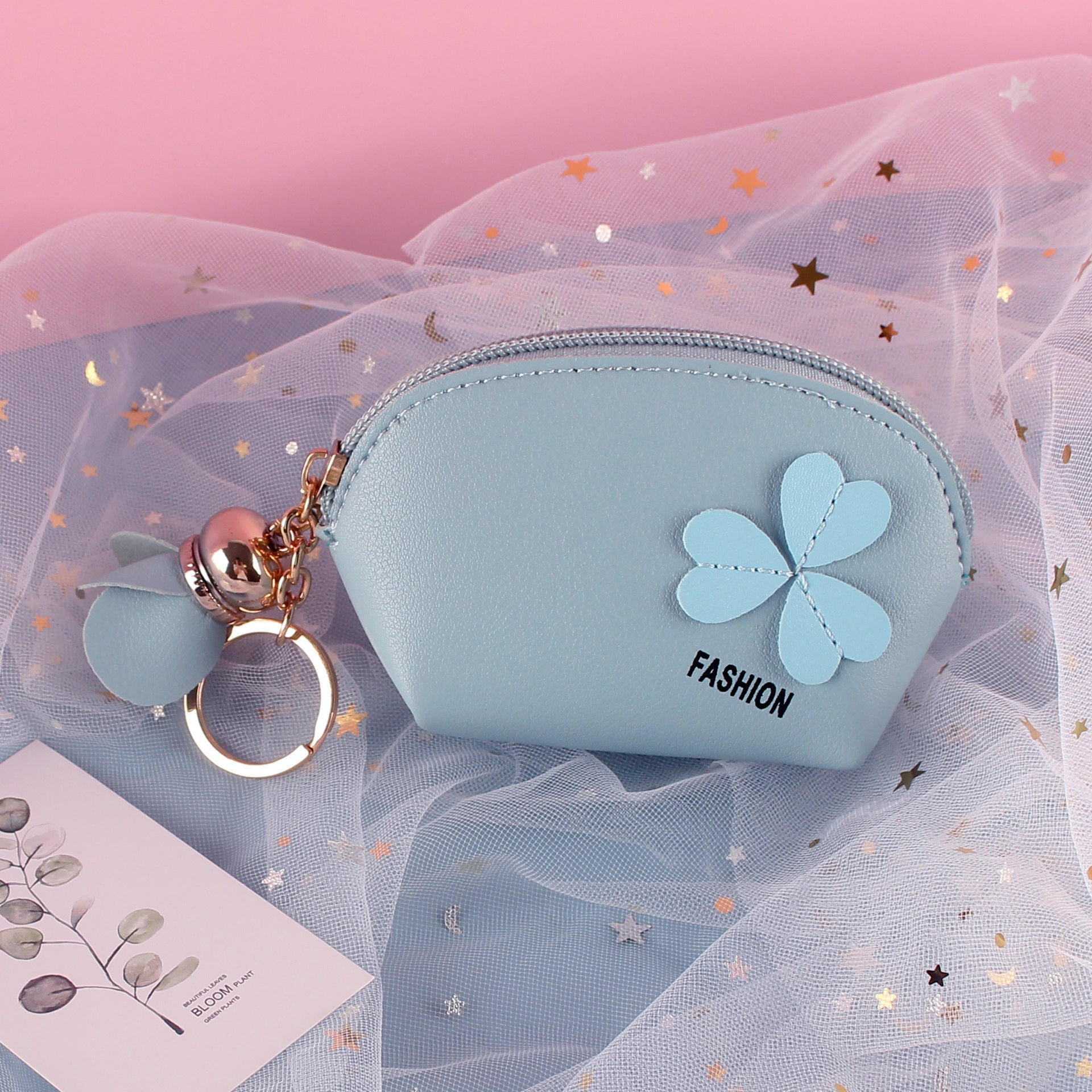 Wholesale Mini Cute Hand-held Coin Multi-function Card Holder Keychain Wallet Coin Purse Keychain ACC-KC-YouTu006