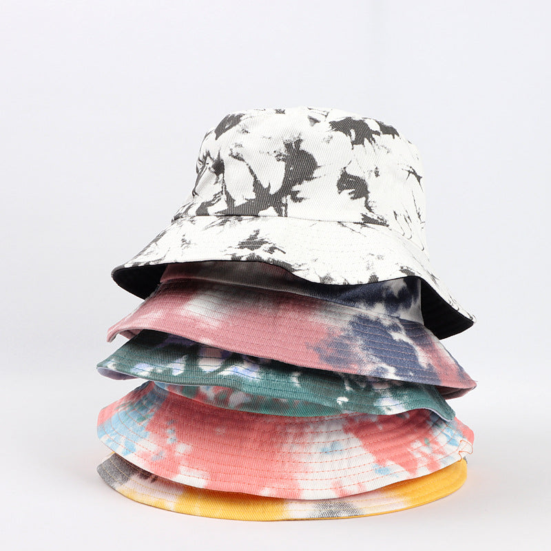 Wholesale  tie-dyed color double-sided fisherman hat