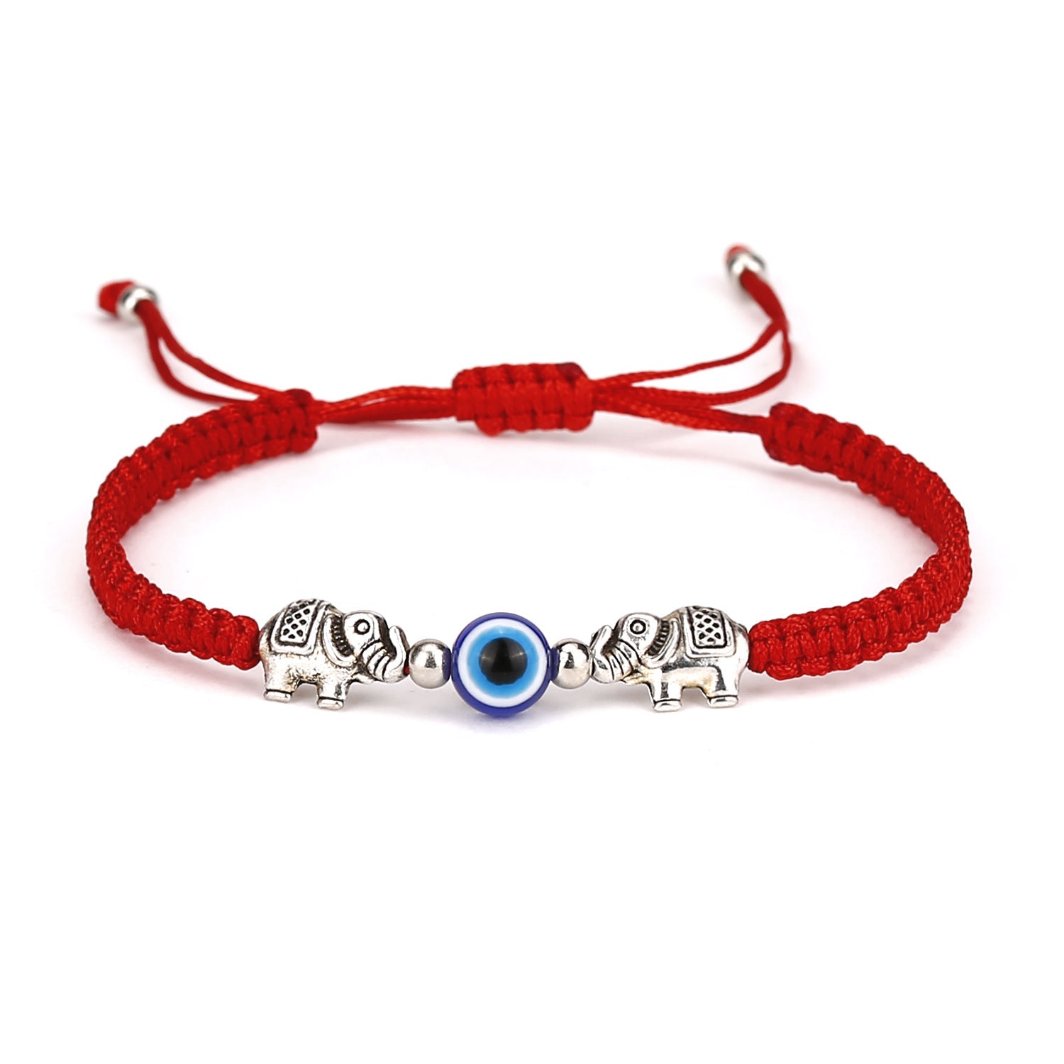 Wholesale Adjustable Palm Blue Eyes Red Rope Braided Hand